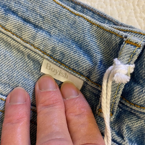NWT Boyish by Her Tommy Stretch High Rise Straight Jeans Sliding Doors 31 - Picture 9 of 16